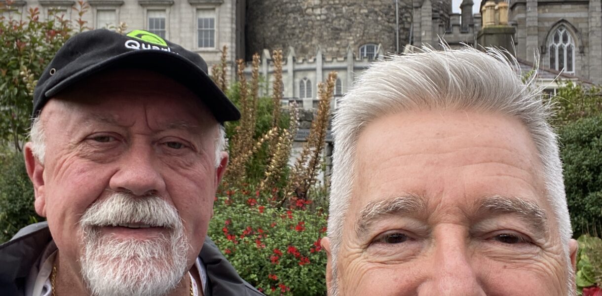 Dwaine and Don at Dublin Castle enjoying their retirement